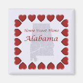 Alabama Home Sweet Home Magneet (Voorkant)