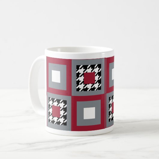 Alabama Houndstooth Koffiemok (Voorkant links)