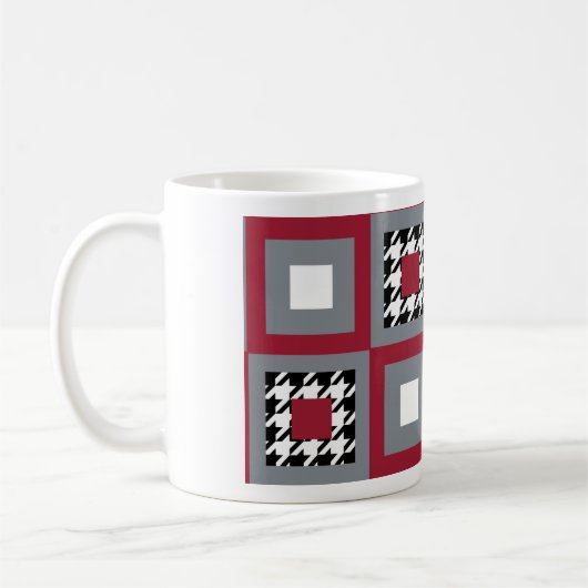 Alabama Houndstooth Koffiemok (Links)