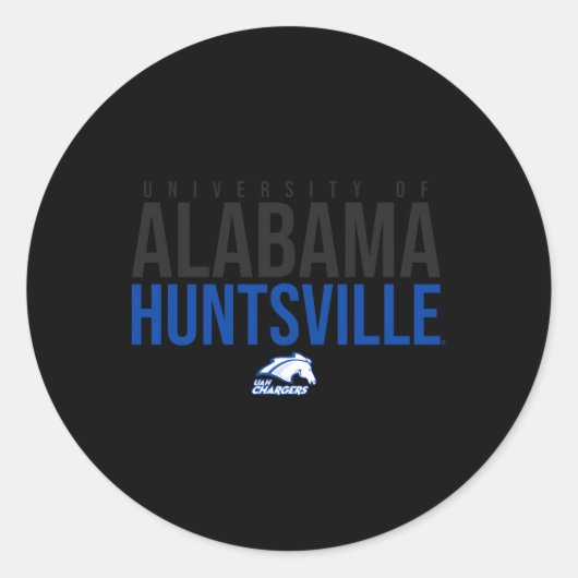 Alabama-Huntsville UAH laders gestapeld Ronde Sticker (Voorkant)