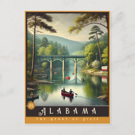Alabama | hyperrealistisch Briefkaart (Voorkant)