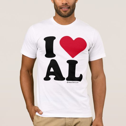ALABAMA - IK HOU AL - IK HOU VAN ALABAMA T-SHIRT (Voorkant)