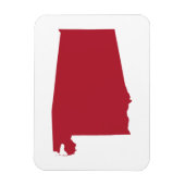 Alabama in het rood magneet (Verticaal)