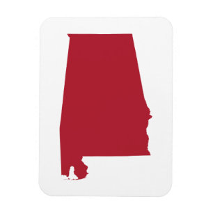 Alabama in het rood magneet
