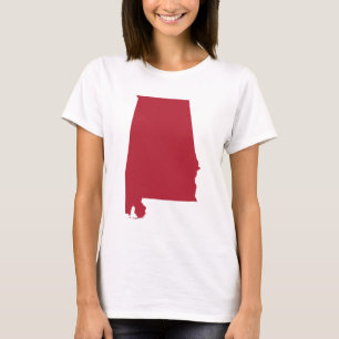 Alabama in het rood t-shirt