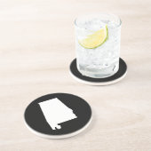 Alabama in het wit zandsteen onderzetter (Zijkant)