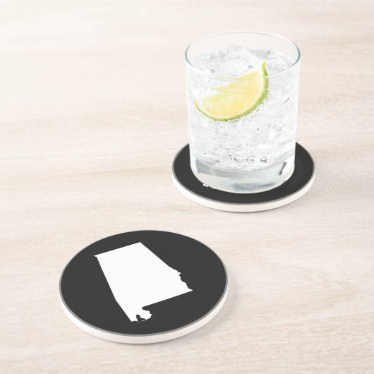 Alabama in het wit zandsteen onderzetter (Zijkant)