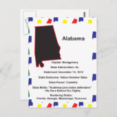Alabama Informatie Educatief Briefkaart (Voorkant / Achterkant)