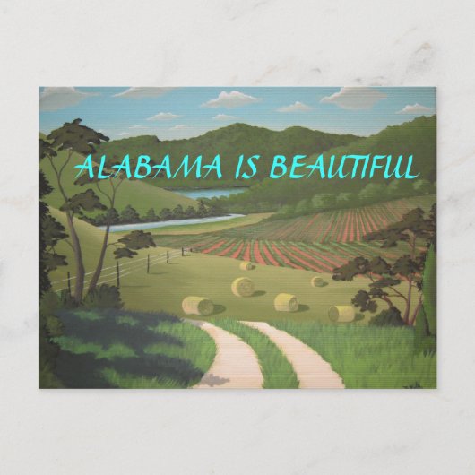 ALABAMA IS BEAUTIFUEEL BRIEFKAART (Voorkant)