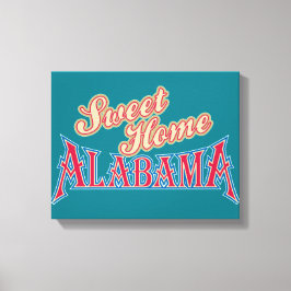 Alabama is thuis canvas afdruk