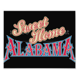Alabama is thuis foto afdruk