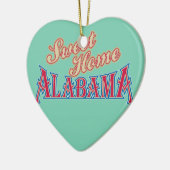 Alabama is thuis keramisch ornament (Links)