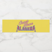 Alabama is thuis waterfles etiket (Enkel label)