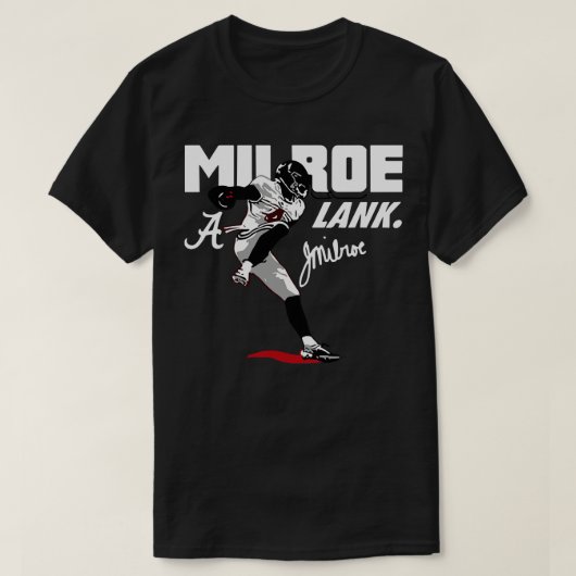 Alabama Jalen Milroe Lank Tshirt (Design voorkant)