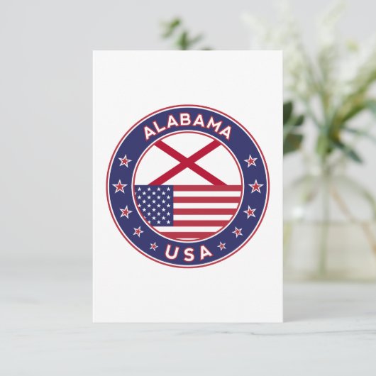 Alabama Kaart (Staand voorkant)