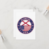 Alabama Kaart (Voorkant / Achterkant in situ)