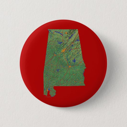 Alabama Kaart Button (Voorkant)
