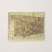 Alabama-kaart Congresdistricten (1911) Legpuzzel (Horizontaal)