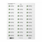Alabama Kaart Retour Adres Label (Full Sheet)