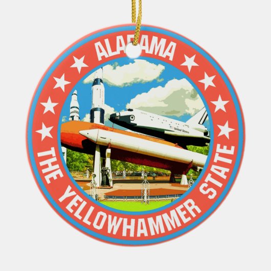 Alabama Keramisch Ornament (Voorkant)