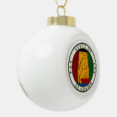 Alabama Keramische Bal Ornament (Links)