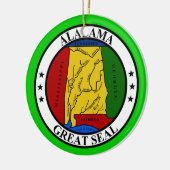 Alabama* Kerstversiering* Keramisch Ornament (Links)