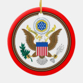 Alabama* Kerstversiering* Keramisch Ornament (Achterkant)