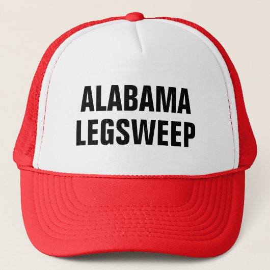 Alabama Leg Sweep Trucker Hat Pet (Voorkant)