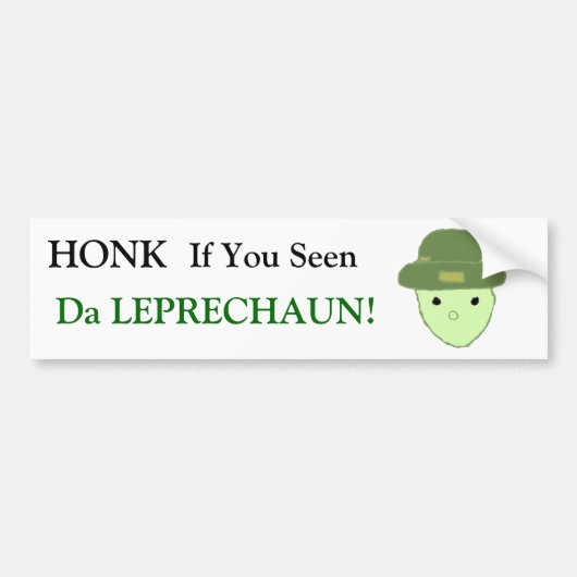 Alabama Leprechaun Bumpersticker (Voorkant)