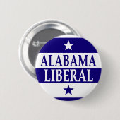 Alabama Liberal Ronde Button 5,7 Cm (Voorkant /achterkant)
