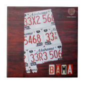 Alabama License Bord Kaart keramische tegel Tegeltje (Voorkant)