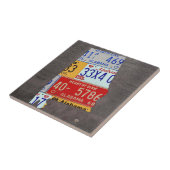 Alabama License Bord Kaart keramische tegel Tegeltje (Zijkant)