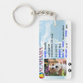 Alabama License Pet Tag Sleutelhanger (Voorkant)