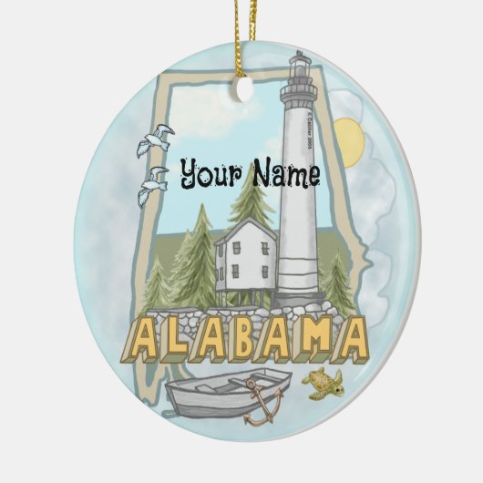 Alabama Lighthouse ornament (Links)