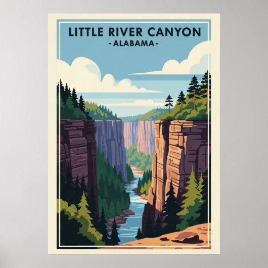 Alabama Little River Canyon V01 Poster (Voorkant)