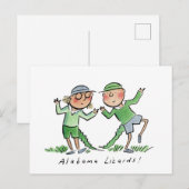 Alabama Lizards Briefkaart (Voorkant / Achterkant)