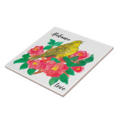 Alabama Love Yellowhammer Camellia Bloemen Tegeltje (Zijkant)