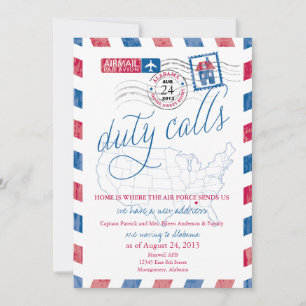 Alabama luchtpost militair verhuisbericht aankondiging