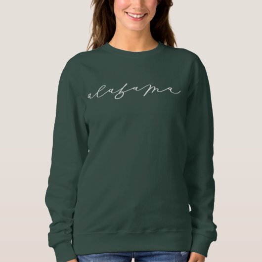 Alabama Manuscript State Women's Sweatshirt (Voorkant)