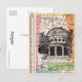 Alabama Map Art Briefkaart (Voorkant / Achterkant)