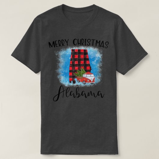 Alabama Merry Kerstmis, Buffalo Pset Xmas T-shirt (Design voorkant)