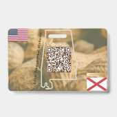 Alabama- Mijn kleine pinda kind ID Badge (Back)