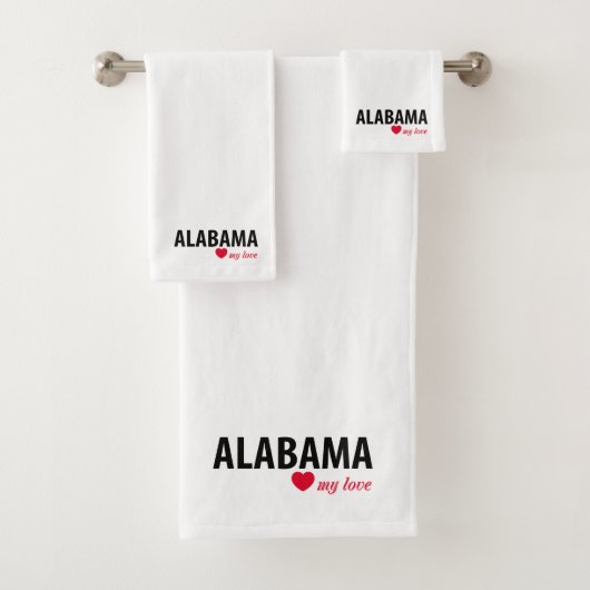 Alabama, mijn liefde bad handdoek (Insitu)
