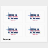 Alabama Mijn thuisstaat Sticker (Vel)