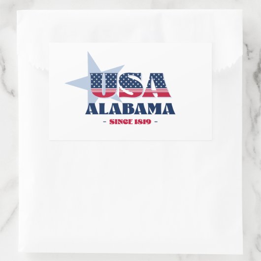 Alabama Mijn thuisstaat Sticker (Tas)