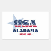 Alabama Mijn thuisstaat Sticker (Voorkant)