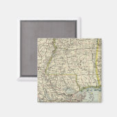 Alabama, Mississippi, Louisiana, Arkansas Magneet (Voorkant / Achterkant)