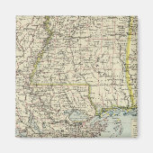 Alabama, Mississippi, Louisiana, Arkansas Magneet (Voorkant)