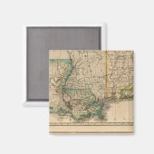 Alabama, Mississippi, Louisiana Magneet (Voorkant / Achterkant)