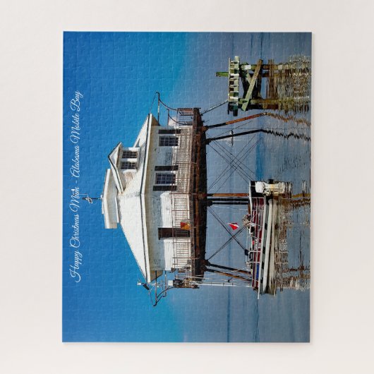 Alabama Mobile Bay Happy Kerstmis Legpuzzel (Verticaal)